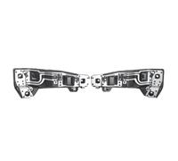 FSFYUK 1 Pair ABS & Metal Rear Tail Light Bulb Socket Holder Rplacement Black for Q3 2011 2012 2013 2014 2015 2016 2017 2018 8U0945221 8U0945222