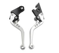 FSFYUK 1 Pair Adjustable Brake Clutch Levers for RSV Mille/R | for Ducati Streetfighter for Kawasaki H2/H2R for MV Brutale, 1 Pair Aluminum Short Adjustable Motorcycle, Vibration Damping