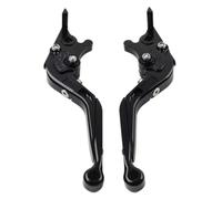 FSFYUK 1 Pair Foldable Extend Brake Clutch Levers | for CAPANORD 1200/Rally for Ducati 996/998/B/S/R for MONSTER M900 Aluminum Black, Non-slip Grips