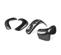 FSFYUK 4Pcs Carbon Fiber Gear Shift Knob Cover Trim for GTR R35 2017-2022, Black