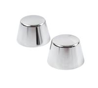 FSFYUK Front Axle Guard Protector Cap Nut Cover Chrome Aluminum for FXD, FXDX, FXDXT, FXDL, FXDS-CONV FXDWG FXR FLXR, FXRS-SP FXWG Motorbike 1pai