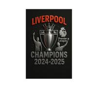 fsgfod Liverpool FC Premier League Champions 2024-2025 Canvas Poster Wall Art Decor Print Picture Paintings for Living Room Bedroom Decoration 12x18inch(30x45cm)