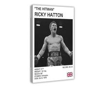 fsgfod Ricky Hatton Poster Canvas Poster Bedroom Decor Landscape Office Room Decor Gift 12x18inch(30x45cm)