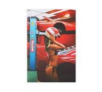 fsgfod Vintage F1 Monaco Marlboro Poster Canvas Poster Bedroom Decor Landscape Office Room Decor Gift 20x30inch(50x75cm)