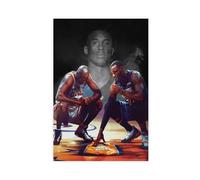 FSGHE Lebron James Michael Jordan Kobe Bryant Poster Canvas Poster Wall Art Decor Print Picture Paintings for Living Room Bedroom Decoration Unframe-style 12x18inch(30x45cm)
