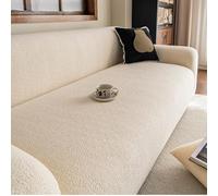 FSHFjje Extra Large 360cm Sofa Cover - Stretch Slipcover for UK Deep Seats, Fits L Shape & 4 Seater Sofas, Pet Proof & Washable,Beige,5 seater