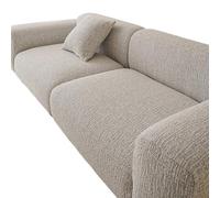 FSHFjje Light Gray Chenille High Stretch Sofa Cover, All-In-One Full Coverage Anti-Slip Cat Proof Couch Protector for L-Shape & Loveseat,Grey,1 seater