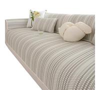 FSHFjje Summer Cooling Technology Sofa Cover for 95-142 Inch Sectional - Ice Fiber Slipcover, for 3-4 Seater L-Shaped Couches, (Fits 240-360cm),Grey,110 * 240cm
