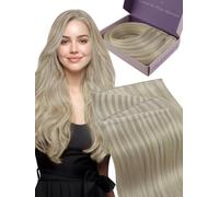 Fshine Butterfly Weft Human Hair Extensions 50g 16 Inch for Daily Wear | Butterfly Hair Extensions Real Human Hair, Comfortable Wear, Natural Looking, Heat Styling Friendly, Thin Weft Construction