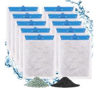 fshkeeper 10 Pack Large Filter Cartridges Compatible with Tetra Whisper Bio-Bag Filters Replacement Filter Cartridges for Whisper Power Filters 20i/40i /IQ20/30/45/60 PF20/30/40/60(Ready to Use)
