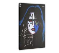 fshsxver Ace Frehley Autogramm Vinyl Canvas Poster Bedroom Decor Landscape Office Room Decor Gift 12x18inch(30x45cm)