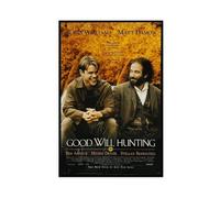 fshsxver Goodwill Hunt Movie Poster Signed by Matt Damon And Robin Williams Canvas Poster Bedroom Decor Landscape Office Room Decor Gift 12x18inch(30x45cm)