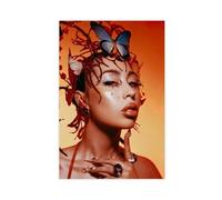 fshsxver Kali Uchis - Red Moon In Venus Canvas Poster Bedroom Decor Landscape Office Room Decor Gift 12x18inch(30x45cm)