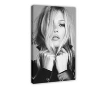 fshsxver Kate Moss Canvas Poster Bedroom Decor Landscape Office Room Decor Gift 12x18inch(30x45cm)