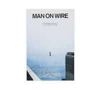 fshsxver Man on Wire Canvas Poster Bedroom Decor Landscape Office Room Decor Gift 20x30inch(50x75cm)