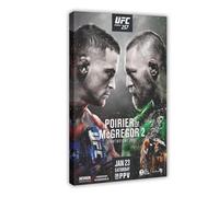 fshsxver UFC 264 Conor McGregor Vs Dustin Poirier 2 Rematch Lightweight Championship Title Fight Poster Canvas Poster Bedroom Decor Landscape Office Room Decor Gift 08x12inch(20x30cm)