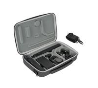 FSIDIWT Action 6 Carrying Case, PU Leather Storage Shoulder Bag Portable Travel Case for DJI Osmo Action 6 Adventure Combo Accessories (Black)