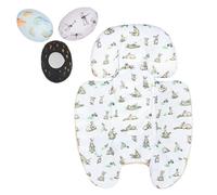 FSINWV Newborn Insert and 3Pcs Replacement Toy Balls for Mamaroo, Breathable Reversible Infant Insert Compatible with Mamaroo Baby Swing & RockaRoo, Head & Body Support, Machine Washable