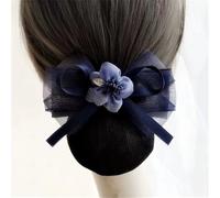 FSJMTQTS Bowknot Hairnet Women's Work Bow Tie Hair Net for Women(Blue,Style 2)