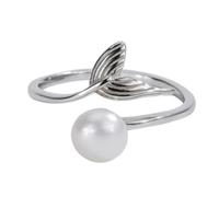 FSJMTQTS Women's Ring Mermaid Princess Female Pearl Tail Open Finger Ring for Girl Friend