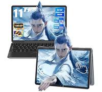 Fsjun 11" 2-in-1 Touchscreen Laptop for Business & Students, 12th Gen N100 (up to 3.4 GHz), 16GB RAM 1TB SSD, FHD 1920x1200 IPS Display, Win11 Pro, Backlit KB, WiFi, Type-C, Mini-HDMI, Face Unlock