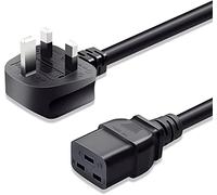 FSKE 3 Meters C19 Power Cable UK Mains Plug to IEC 320 C19 14AWG Extension Cord Leads