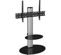 FSL600ENSB Eno 60cm Pedestal TV Stand with Shelf - Glass