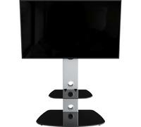 Lucerne 70cm Column TV Stand with Mount - Silver