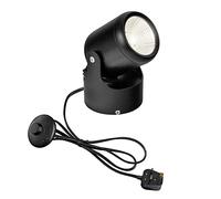 FSLiving 5 Wattage LED Accent Uplight with Plug-in Foot Control On Off Switch， Handheld Sized Portable Spot Light, Black