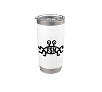 FSM Flying Spaghetti Monster Black Logo Atheism Stainless Steel Insulated Tumbler