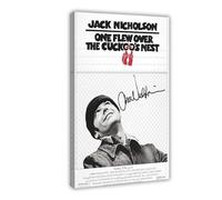 FSMFBGD A Cuckoo's Nest Movie Poster Signed by Jack Nicholson Canvas Poster Bedroom Decor Landscape Office Room Decor Gift 24x36inch(60x90cm)