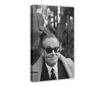 FSMFBGD Actor And Film Director Jack Nicholson Poster Canvas Poster Wall Art Decor Print Picture Paintings for Living Room Bedroom Decoration 16x24inch(40x60cm)