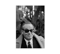 FSMFBGD Actor And Film Director Jack Nicholson Poster Canvas Poster Wall Art Decor Print Picture Paintings for Living Room Bedroom Decoration 12x18inch(30x45cm)