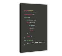 FSMFBGD Algorithm of Success 2 C++ Canvas Poster Bedroom Decor Landscape Office Room Decor Gift 16x24inch(40x60cm)