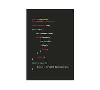 FSMFBGD Algorithm of Success 2 C++ Canvas Poster Wall Art Decor Print Picture Paintings for Living Room Bedroom Decoration 12x18inch(30x45cm)