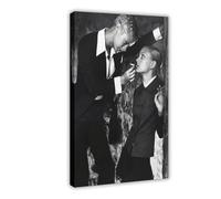 FSMFBGD Cliff Hanger by Helmut Newton Canvas Poster Wall Art Decor Print Picture Paintings for Living Room Bedroom Decoration 16x24inch(40x60cm)