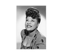FSMFBGD Famous Jazz Singer ELLA FITZGERALD Canvas Poster Wall Art Decor Print Picture Paintings for Living Room Bedroom Decoration 12x18inch(30x45cm)