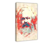 FSMFBGD Karl Marx Canvas Poster Wall Art Decor Print Picture Paintings for Living Room Bedroom Decoration 16x24inch(40x60cm)