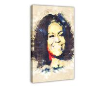 FSMFBGD Michelle Obama Canvas Poster Bedroom Decor Landscape Office Room Decor Gift 12x18inch(30x45cm)