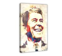 FSMFBGD Ronald Reagan Canvas Poster Wall Art Decor Print Picture Paintings for Living Room Bedroom Decoration 08x12inch(20x30cm)