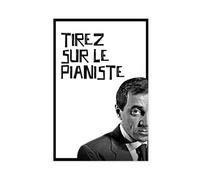 FSMFBGD Shoot The Piano Player Canvas Poster Wall Art Decor Print Picture Paintings for Living Room Bedroom Decoration 24x36inch(60x90cm)