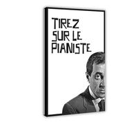 FSMFBGD Shoot The Piano Player Canvas Poster Wall Art Decor Print Picture Paintings for Living Room Bedroom Decoration 20x30inch(50x75cm)