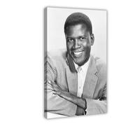 FSMFBGD Sidney Poitier Canvas Poster Bedroom Decor Landscape Office Room Decor Gift 08x12inch(20x30cm)