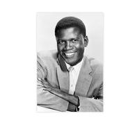 FSMFBGD Sidney Poitier Canvas Poster Bedroom Decor Landscape Office Room Decor Gift 12x18inch(30x45cm)
