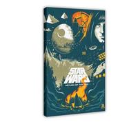 FSMFBGD Star Wars Movie Posters Return of The Jedi Canvas Poster Wall Art Decor Print Picture Paintings for Living Room Bedroom Decoration 08x12inch(20x30cm)