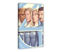 FSMFBGD The Fantastic Four Canvas Poster Bedroom Decor Landscape Office Room Decor Gift 12x18inch(30x45cm)