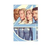 FSMFBGD The Fantastic Four Canvas Poster Wall Art Decor Print Picture Paintings for Living Room Bedroom Decoration 24x36inch(60x90cm)