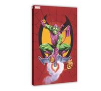 FSMFBGD The Green Goblin Masterpiece Card Poster Canvas Poster Wall Art Decor Print Picture Paintings for Living Room Bedroom Decoration 12x18inch(30x45cm)
