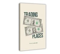 FSMFBGD Trading Places Movie Poster Canvas Poster Wall Art Decor Print Picture Paintings for Living Room Bedroom Decoration 16x24inch(40x60cm)