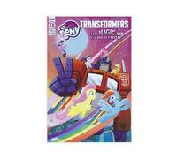 FSMFBGD Transformers And My Little Pony Friendship in Disguise! Canvas Poster Wall Art Decor Print Picture Paintings for Living Room Bedroom Decoration 24x36inch(60x90cm)